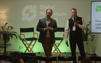 John Pehlar and Scott Snowden presenting at the Digital Momentum Summit in Toronto