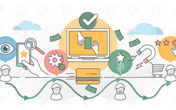 Customer journey illustration