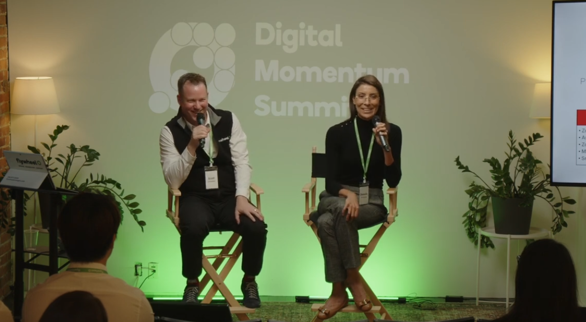 Scott Snowden and Danielle Ghazarian at the Digital Momentum Summit