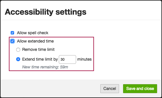 An image of a time limit extension on a desktop website An image of a time limit extension on a desktop website