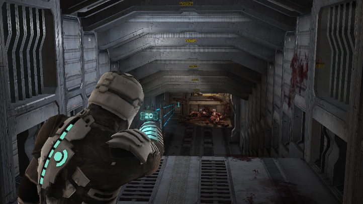 Shot from the video game Dead Space