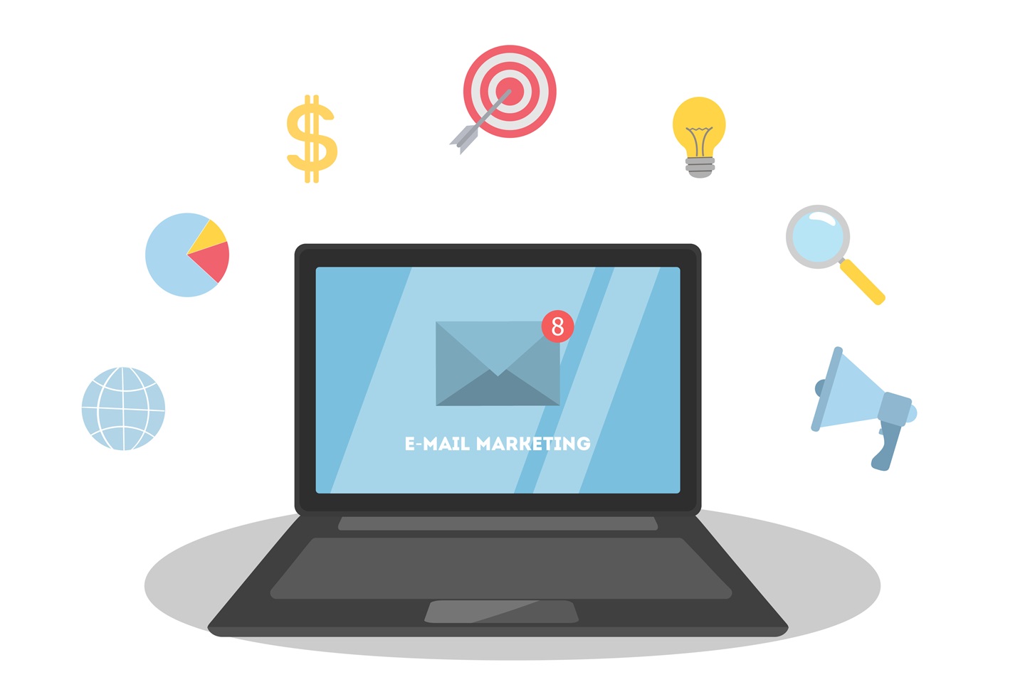 Email marketing illustration