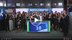 Screenshot of YouTube Video for MSTA Closing Bell