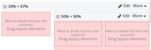 Nested Sitefinity Layout Controls Layout controls can be nested