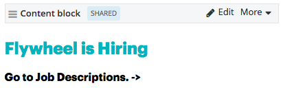 content block shared content indicator content blocks using shared content will indicated this on your page layout