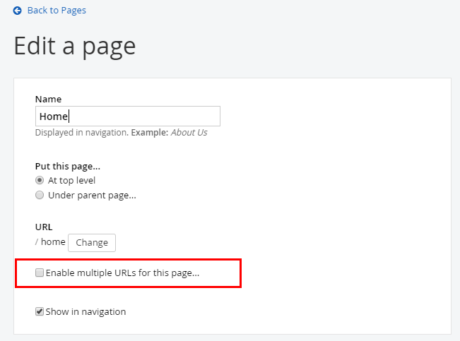 Redirecting URLs 1-03 A screenshot of the