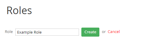 Sitefinity prompt to name and create a role