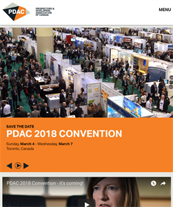PDAC Website Screenshot