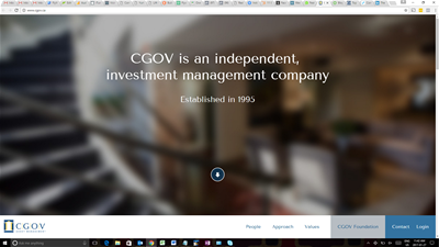 Screen shot of CGOV website