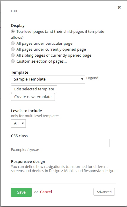 sitefinity tips sample template